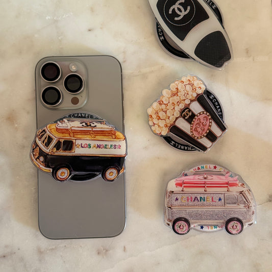 chanel popsocket - black bus