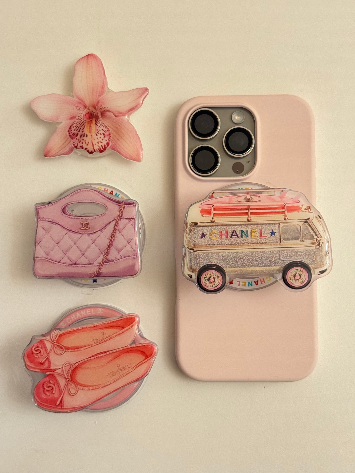chanel pop socket - ballet flats
