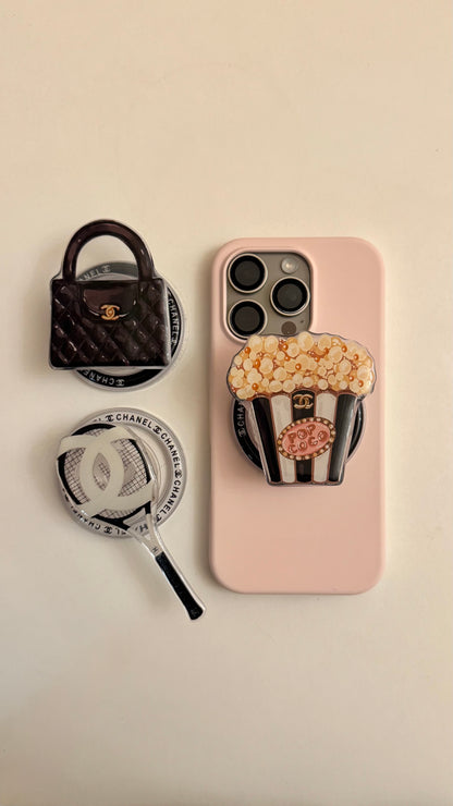 chanel pop socket - black Kelly