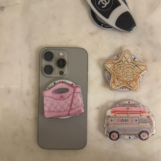 chanel popsocket - pink bag